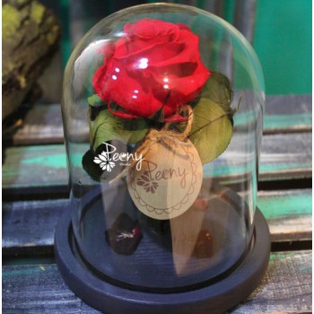 Необычная роза в колбе mini